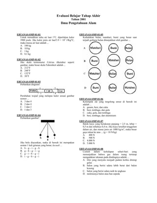 Evaluasi Belajar Tahap Akhir
                                                     Tahun 2001
                             ...