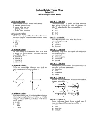 Evaluasi Belajar Tahap Akhir
                                                    Tahun 2003
                              ...