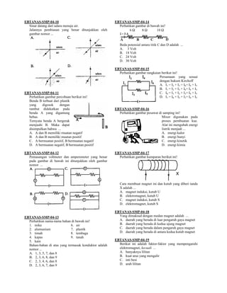 EBTANAS-SMP-04-10                                      EBTANAS-SMP-04-14
  Sinar datang dari udara menuju air.            ...
