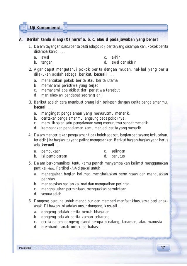Buku Bahasa Indonesia Kelas 7