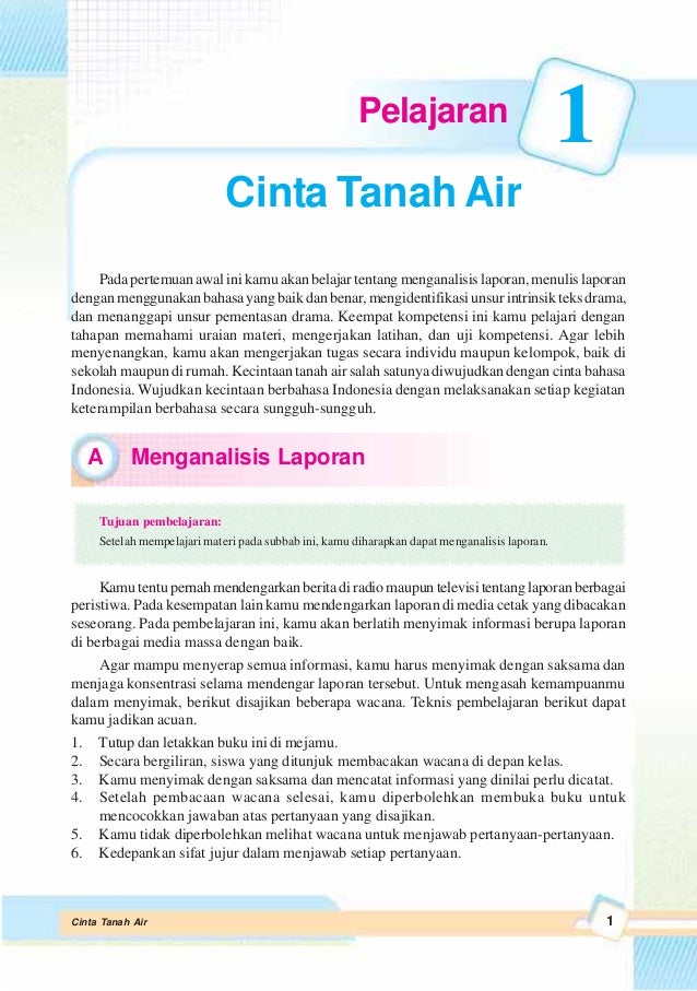 Buku Bahasa Indonesia kelas 8