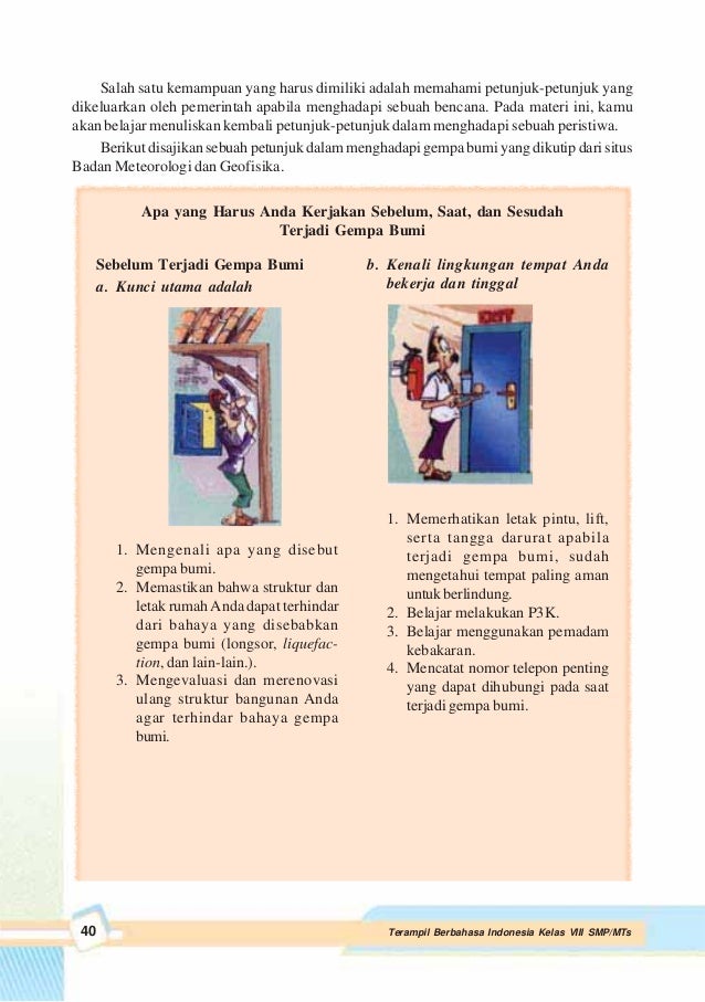 Buku Bahasa Indonesia kelas 8