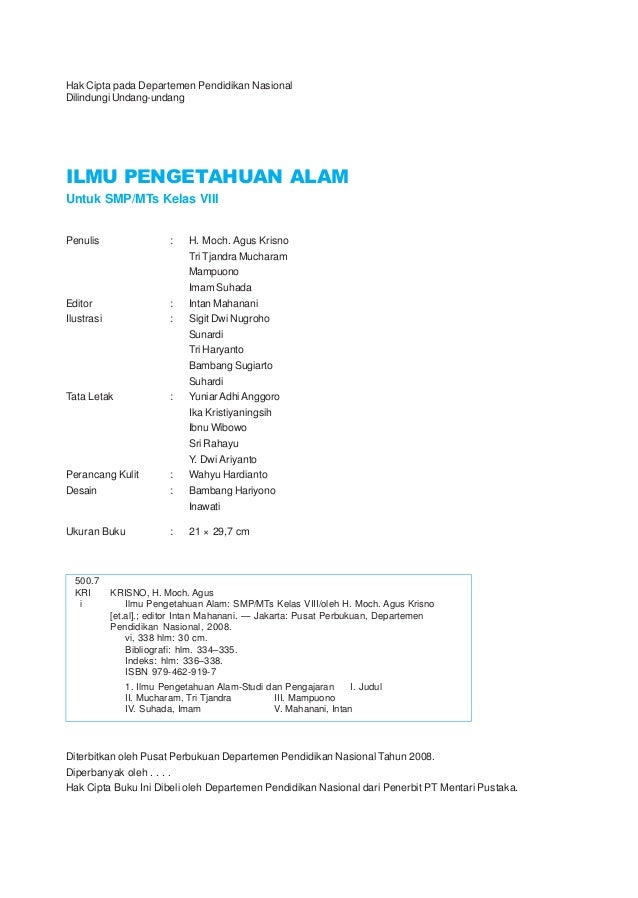 Buku IPA kelas 8