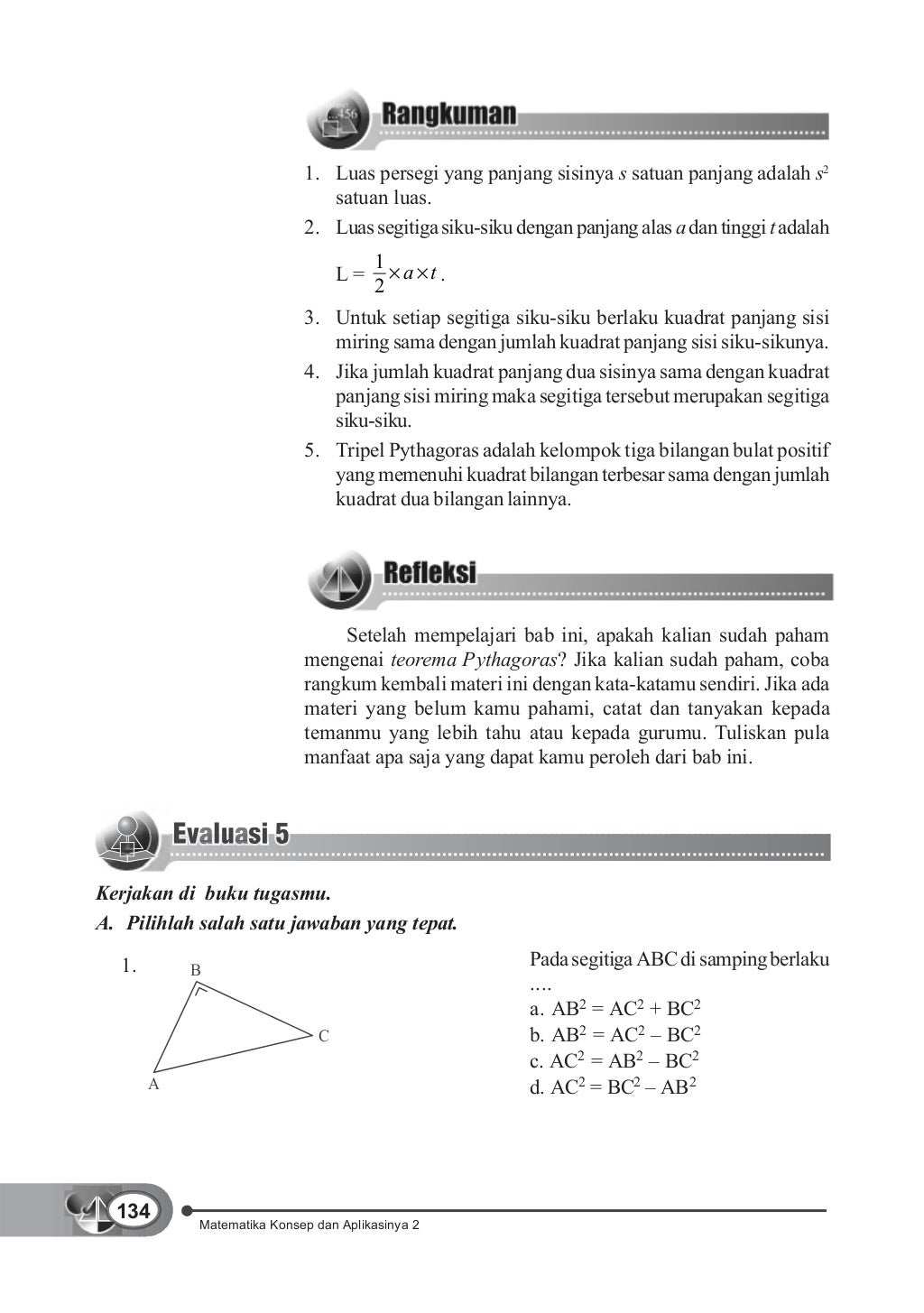 Buku Matematika kelas 8