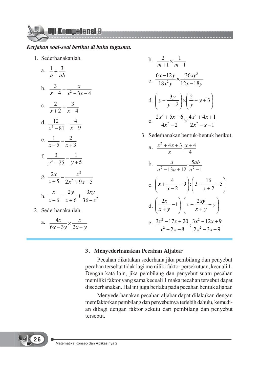 Buku Matematika kelas 8