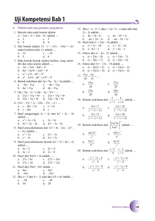 Matematika SMP Kelas 8