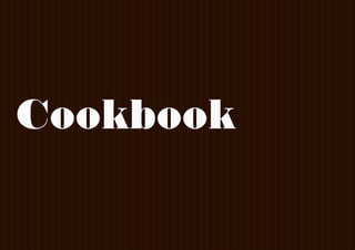 Cookbook for Magazines & publishing houses