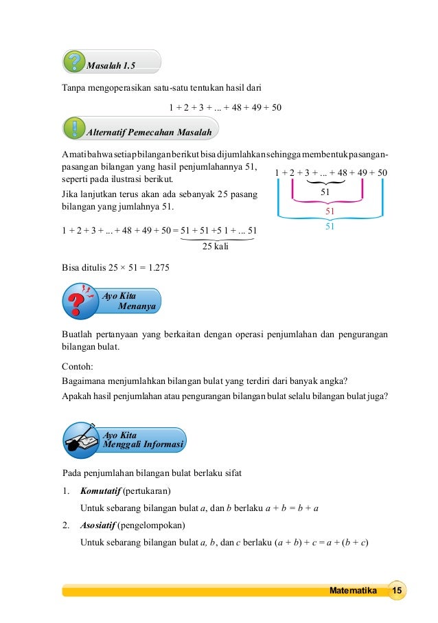 Buku Matematika Smp Kelas 7 Semster 1 Kurikulum 2013