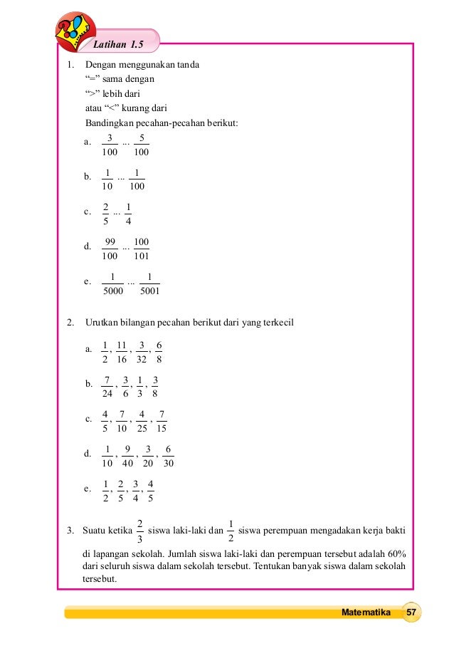 Soal Perbandingan Smp Kelas 7 Kurikulum 2013 Smp
