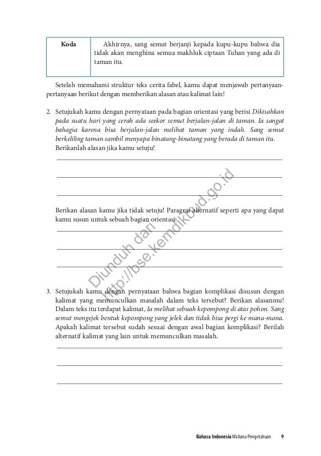 Smp Kelas 8 Bahasa Indonesia Wahana Pengetahuan Buku Guru