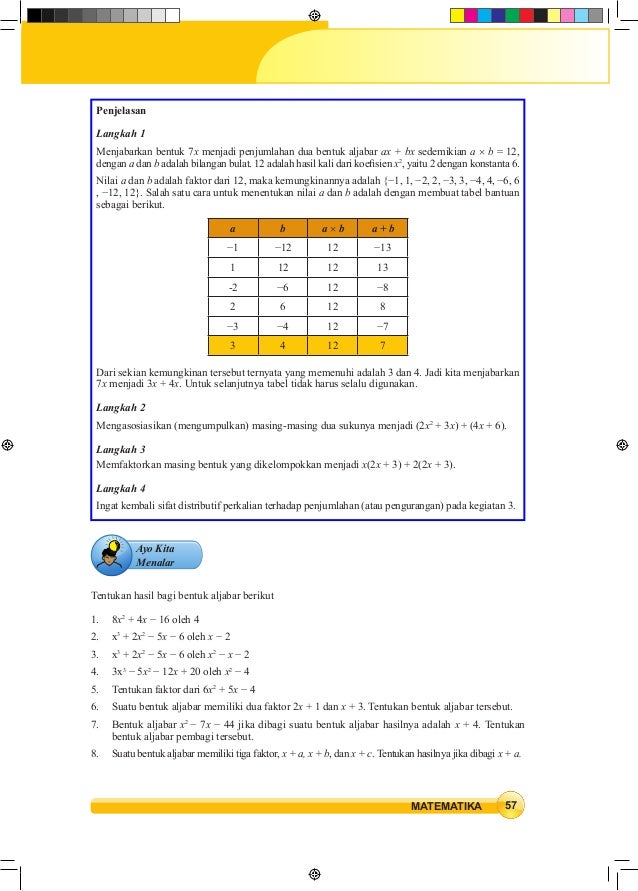Buku Matematika Smp Kelas 8 Semster 1 Kurikulum 2013