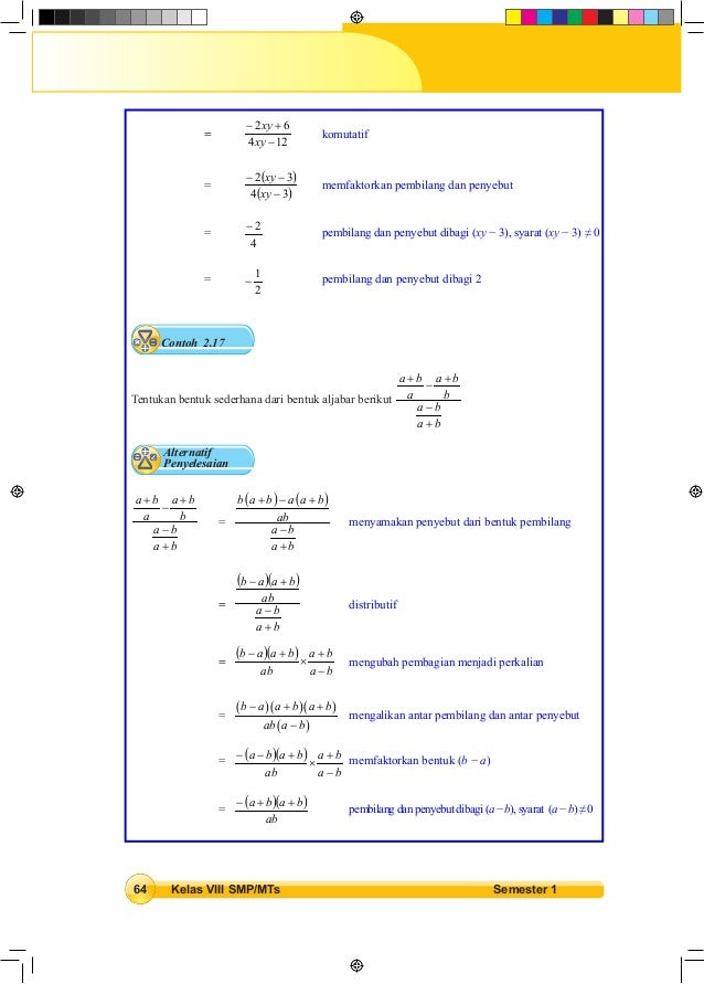 Buku matematika smp kelas 8 semster 1 kurikulum 2013