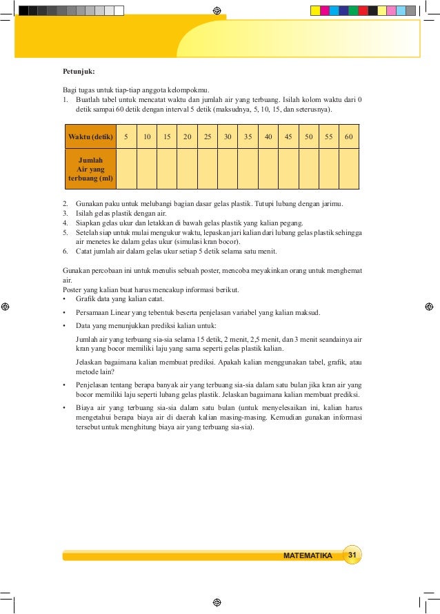 Uji Kompetensi 6 Matematika Kelas 8 Semester 2 Hal 45 Masnurul