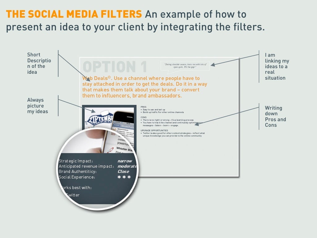 THE SOCIAL MEDIA FILTERS An