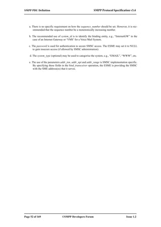 SMPP 3.4 Protocol Specification (eng) | PDF