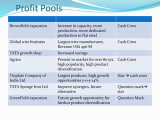 Strategic Management of Tata Steel | PPTX
