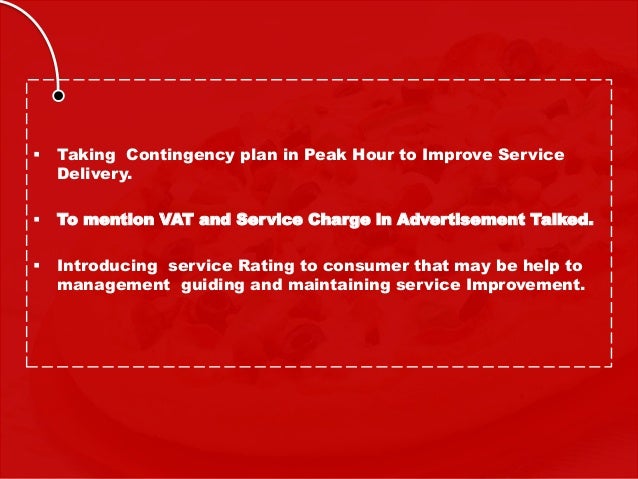 Service Gaps And Service Quality Dimension Modal Of Pizza Hut