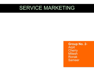Service markting - Customer - defined standards