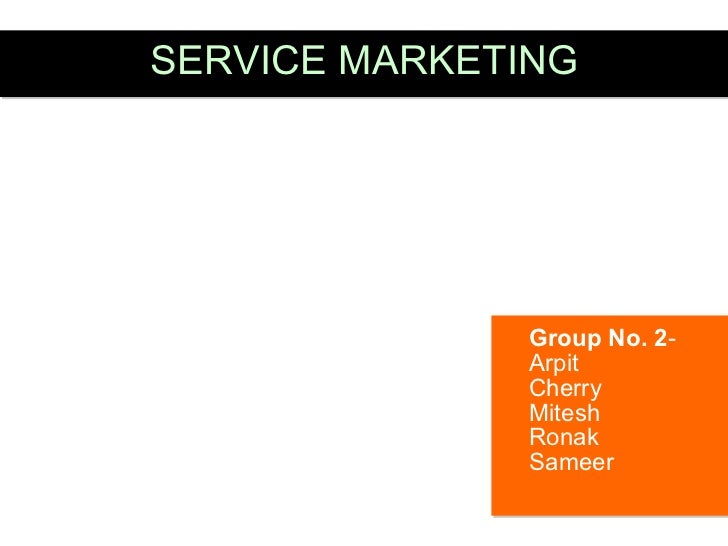 Service Markting Customer Defined Standards