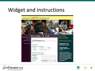 Widget and instructions 