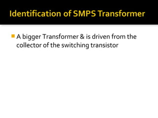  A bigger Transformer & is driven from the
collector of the switching transistor
 