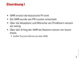 Die Social Media Release. Oder: Agenda Setting im Social Web?