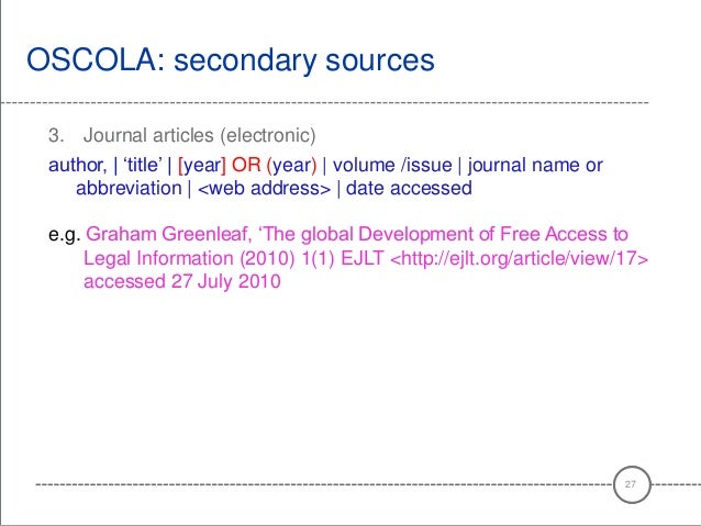 websites bibliography oscola