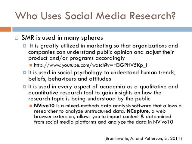 qualitative research title about social media