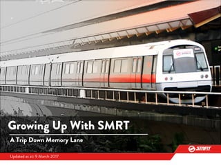 Growing Up With SMRT
A Trip Down Memory Lane
Updated as at: 9 March 2017
 