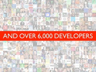 AND OVER 6,000 DEVELOPERS
 