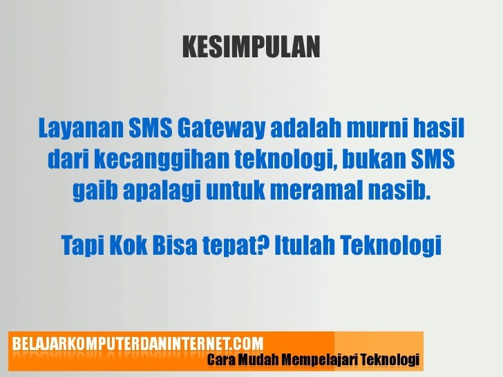 Sms gateway