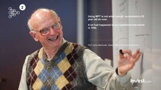 Using MPT is not what I would recommend a 25
year old do now.
A lot had happened since I published that article
in 1952.
P...