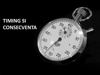 TIMING SI CONSECVENTA
