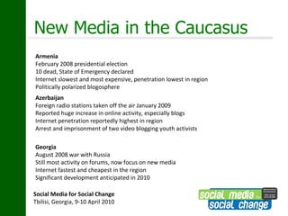 Background Armenia February 2008 presidential election left 10 dead  Media censored during a 20-day state of emergency 