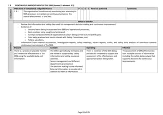 SMS Evaluation Tool Guidance.pdf PARA SAFETY MANAGEMENT SYSTEM | PDF