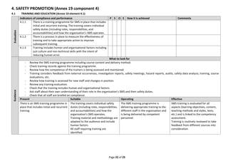 SMS Evaluation Tool Guidance.pdf PARA SAFETY MANAGEMENT SYSTEM | PDF