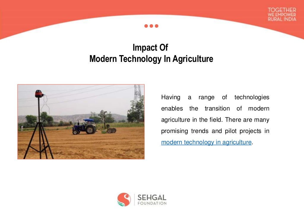 Role of Modern Technology in Agriculture | PPTX