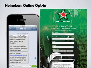 Heineken: Online Opt-in
 