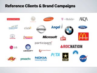 Reference Clients & Brand Campaigns
 