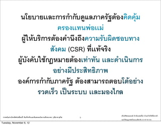 ???????????????????????????????????????
                                      ???????????????
                       ????????????????????????????????????????
                                   ????? (CSR) ???????????
                      ????????????????????????????? ?????????????
                                    ??????????????????
                      ?????????????????? ?????????????????????
                               ??????? ???????? ??????????

                                                                                            ????????????????: ????????????????? ??????????????????????
 ?????????????????????????????: ????????????????????????????????????? | ??????? ?????   9
                                                                                            ???????????????????????????? (CC-BY-NC-SA)
Tuesday, November 6, 12
 