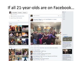 If all 21-year-olds are on Facebook…
 