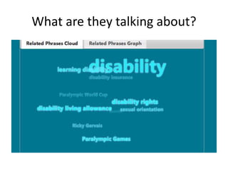 What are they talking about?
 