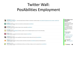 Twitter Wall:
PosAbilities Employment
 