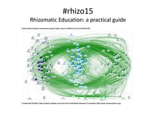 #rhizo15
Rhizomatic Education: a practical guide
 