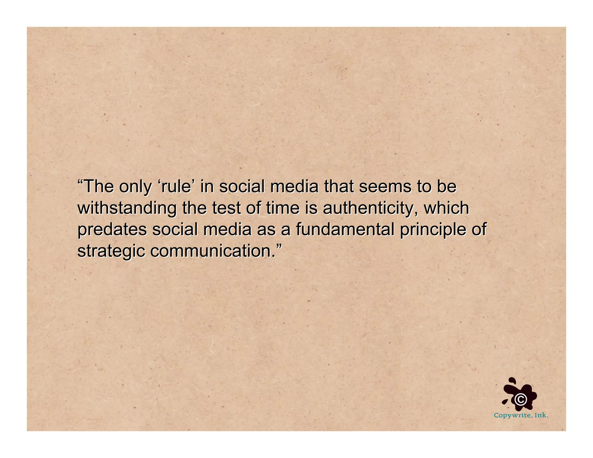 Social Media For Communication Strategy, Part 3 of 4