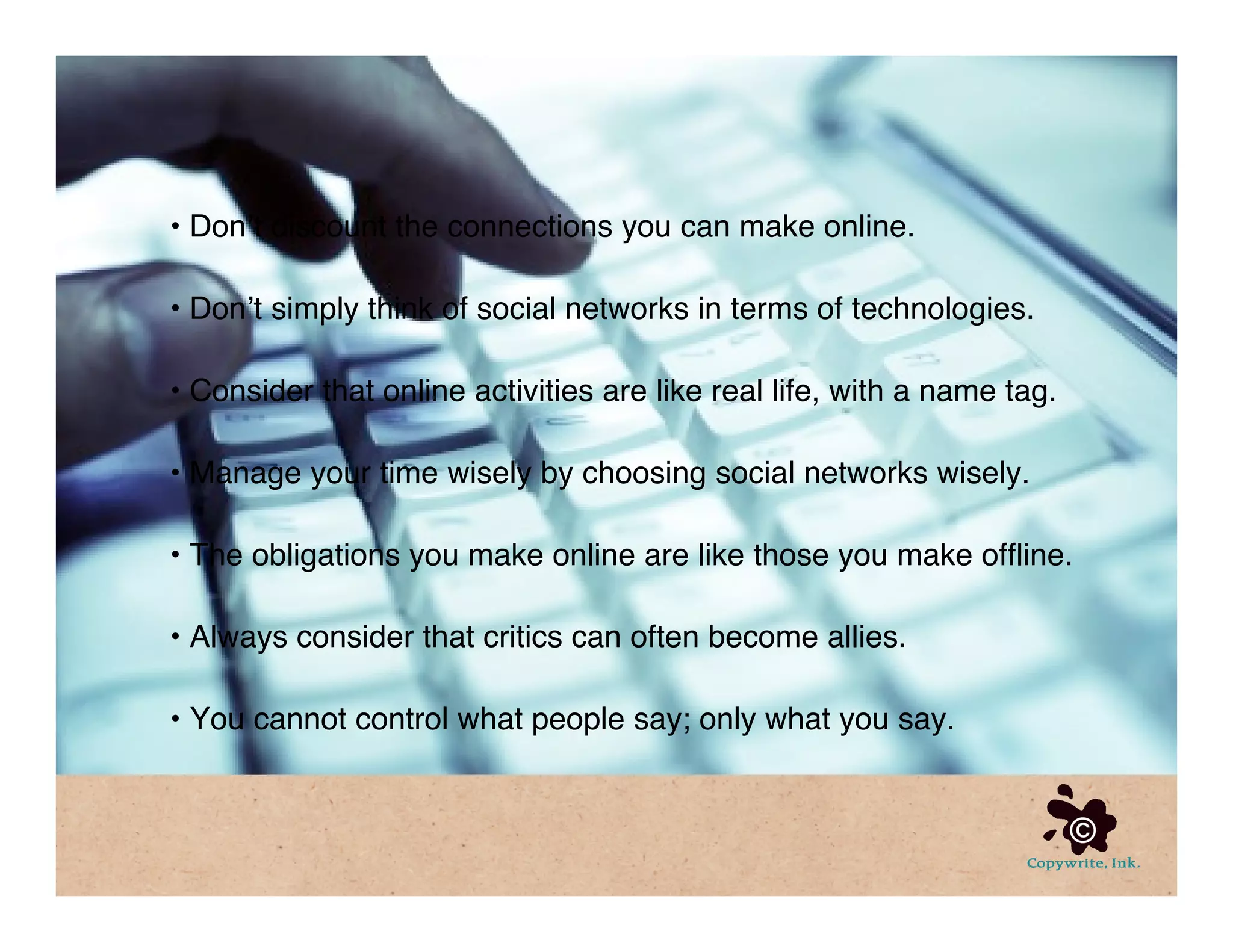 Social Media For Communication Strategy, Part 4 of 4