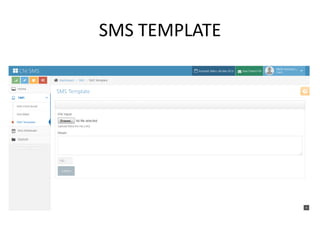 SMS TEMPLATE  