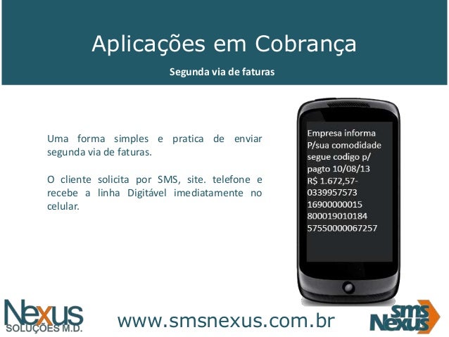 SMS Nexus Soluções Integradas em Cobranças