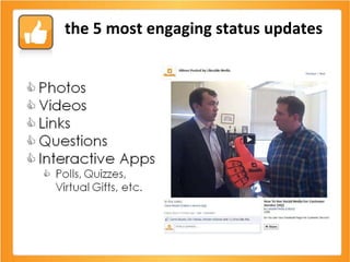 the 5 most engaging status updates 