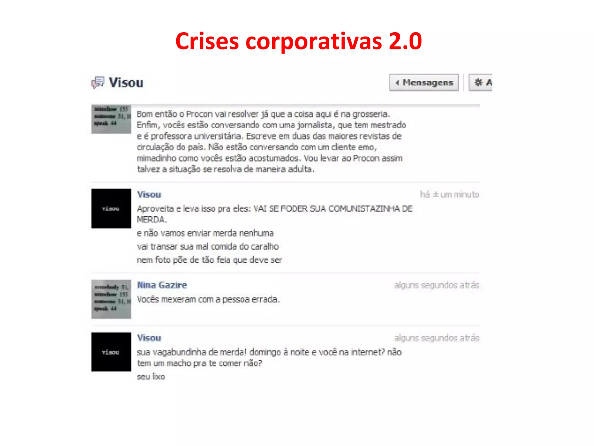 Crises corporativas 2.0
 